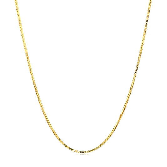 14k Yellow Gold Octagonal Box Chain (1.00 mm)