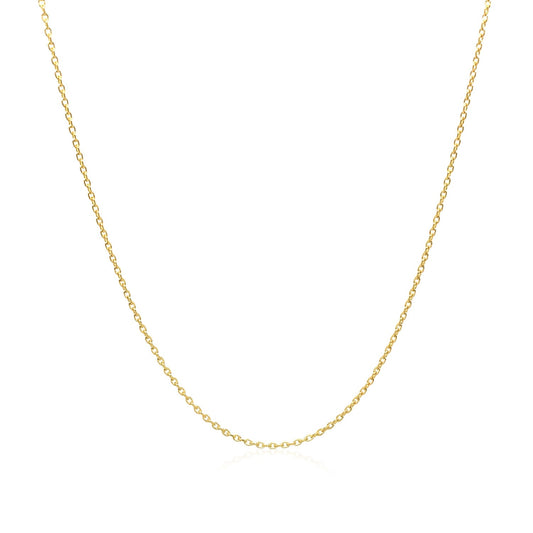 Adjustable Cable Chain in 14k Yellow Gold (0.97 mm)