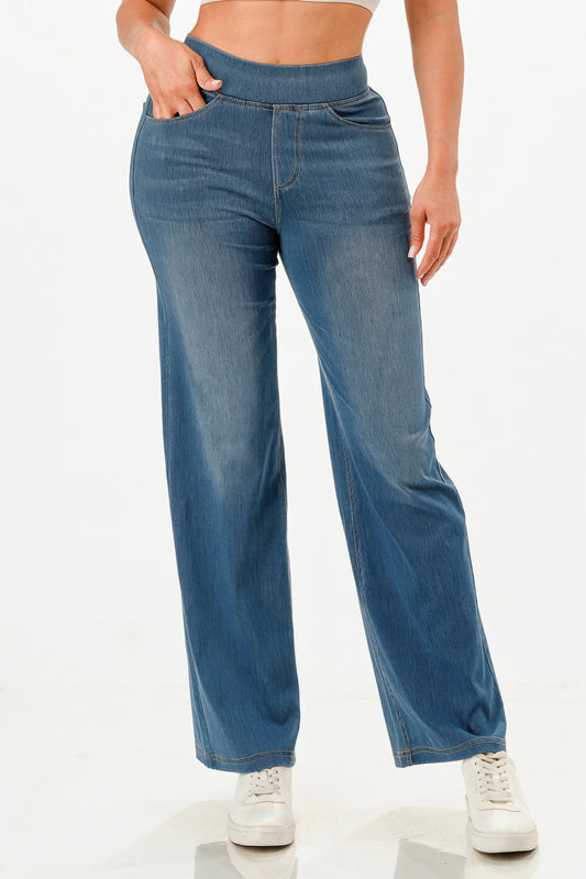 Women's Ultra Soft Flare Baggy Jeans