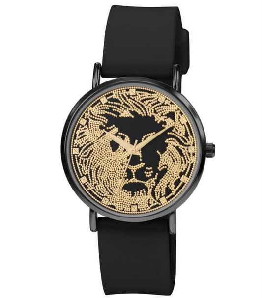 Ladies Silicon Band Lion Head Watch