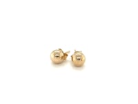 14k Yellow Gold Round Stud Earrings (5.0 mm)