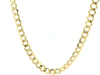 5.3mm 14k Yellow Gold Curb Chain