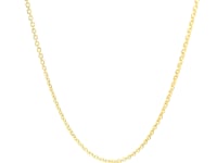 14k Yellow Gold Forsantina Lite Cable Link Chain 1.5mm