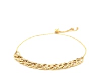 Adjustable Chain Bracelet in 14k Yellow Gold