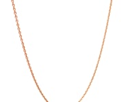 14k Rose Gold Oval Cable Link Chain 0.97mm