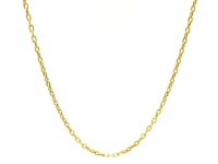 Double Extendable Cable Chain in 14k Yellow Gold (1.9mm)