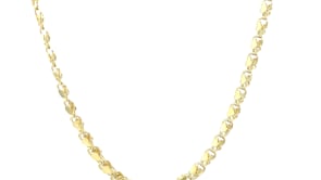 2.9mm 14k Yellow Gold Heart Chain