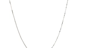 10k White Gold Classic Box Chain 0.45mm