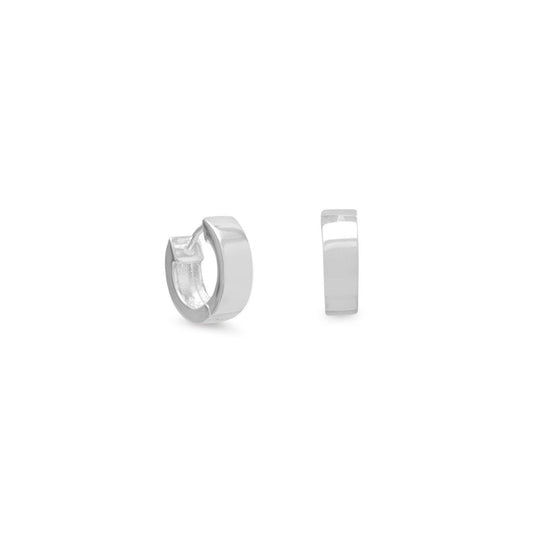 Small Square Polished Hoop Earrings freeshipping - Higher Class Elegance