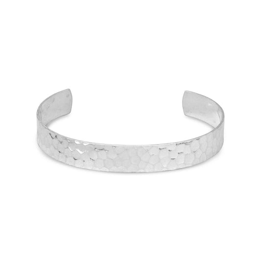 9.5mm Hammered Cuff freeshipping - Higher Class Elegance