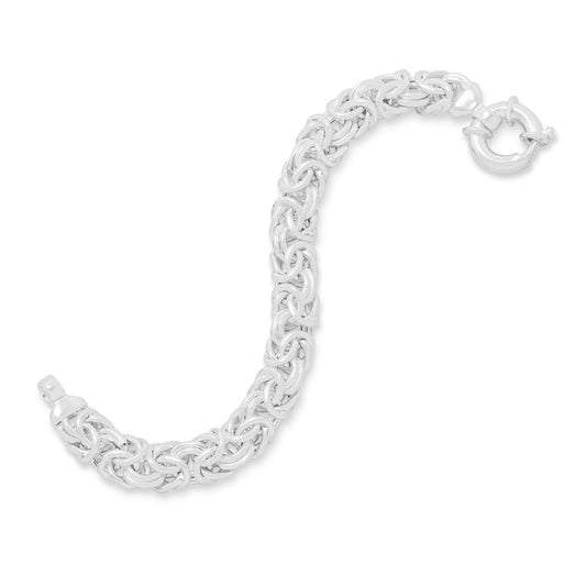 8" 160 Gauge Oval Byzantine Bracelet freeshipping - Higher Class Elegance
