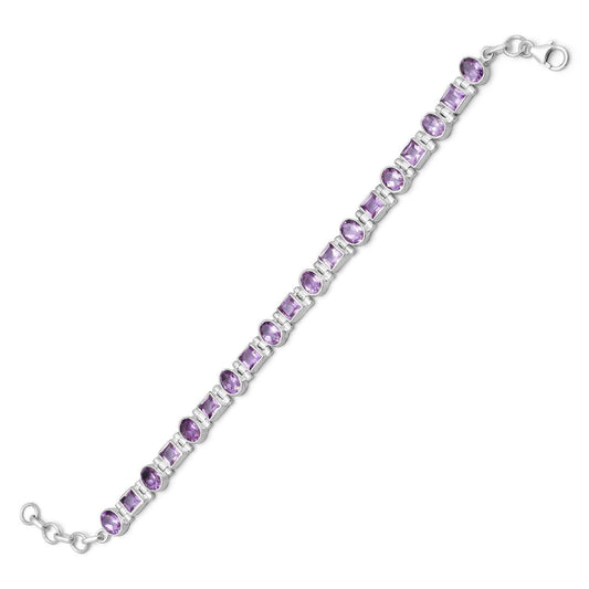 7"+.5" Extension Amethyst Bracelet freeshipping - Higher Class Elegance