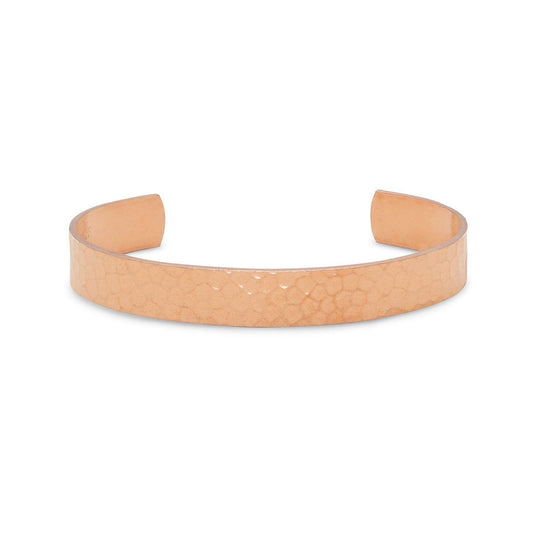 9.9mm Hammered Solid Copper Cuff freeshipping - Higher Class Elegance
