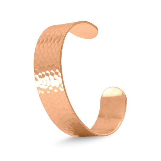 19mm Hammered Solid Copper Cuff Bracelet freeshipping - Higher Class Elegance