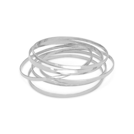 7 8" Flat Bangles freeshipping - Higher Class Elegance