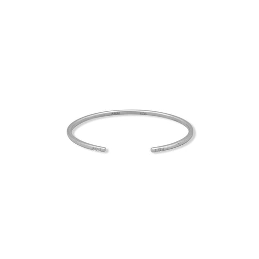 Rhodium Plated Square Tube Cuff with CZ Ends freeshipping - Higher Class Elegance