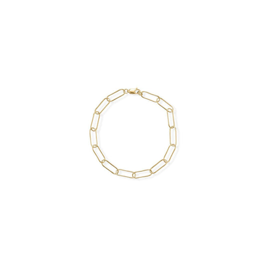 8" 14/20 Gold Filled Paperclip Bracelet freeshipping - Higher Class Elegance