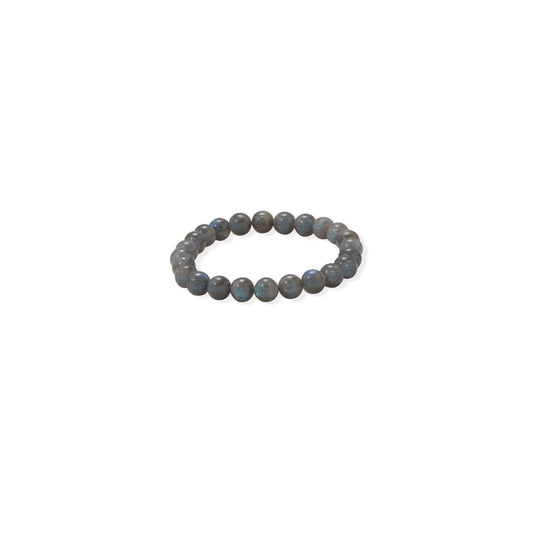 8mm Round Labradorite Stretch Bracelet freeshipping - Higher Class Elegance