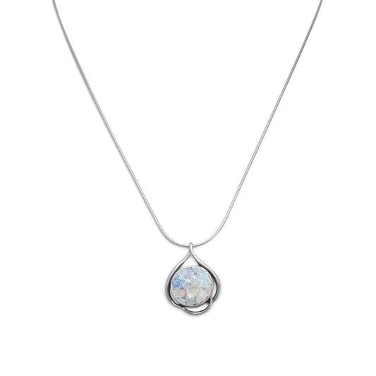 18" Ancient Roman Glass Necklace freeshipping - Higher Class Elegance