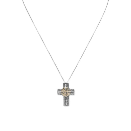 16.5" Cross and Ancient Coin Necklace freeshipping - Higher Class Elegance