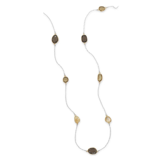 33" Freeform Quartz Necklace freeshipping - Higher Class Elegance