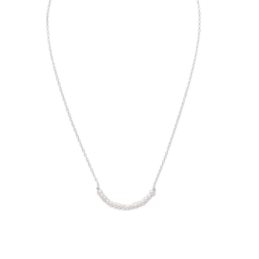 Cultured Freshwater Pearl Necklace - June Birthstone freeshipping - Higher Class Elegance