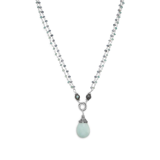 Baila Luna Mint Chocolate Drop Necklace freeshipping - Higher Class Elegance