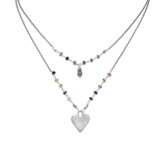 Baila Luna Joyful Heart Necklace freeshipping - Higher Class Elegance