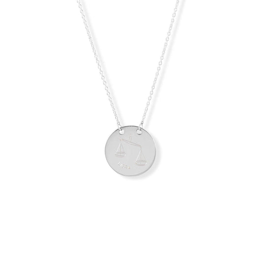 Polished Round Engravable Disk Necklace freeshipping - Higher Class Elegance