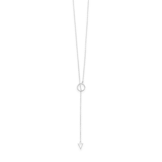 24" Multishape Lariat Necklace freeshipping - Higher Class Elegance