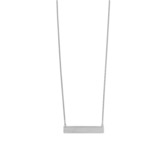 Engravable Bar Necklace freeshipping - Higher Class Elegance