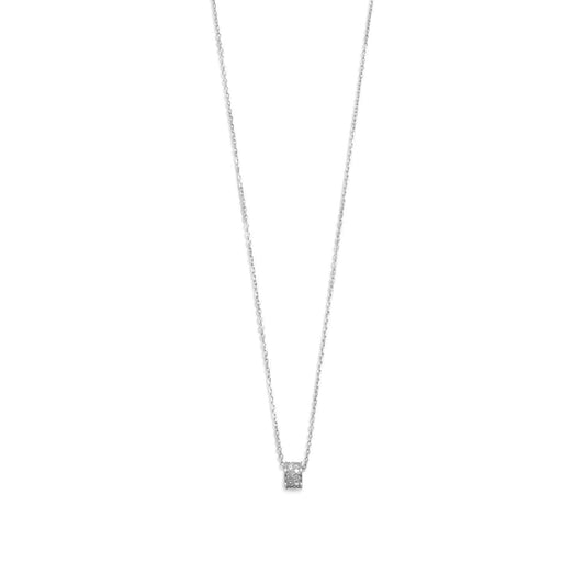 Rhodium Plated CZ Wheel Necklace freeshipping - Higher Class Elegance