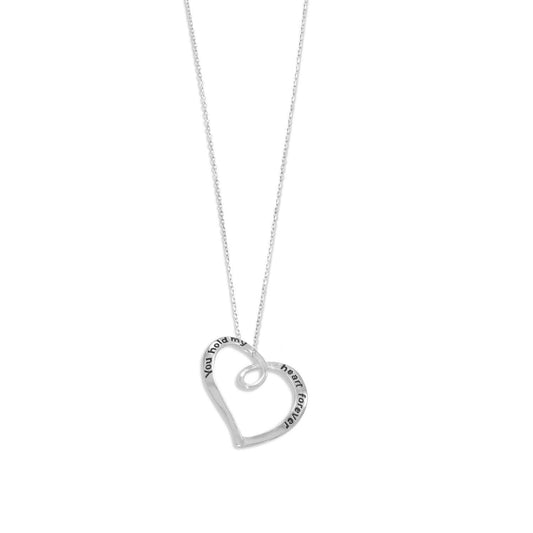 "You Hold My Heart Forever" Necklace freeshipping - Higher Class Elegance