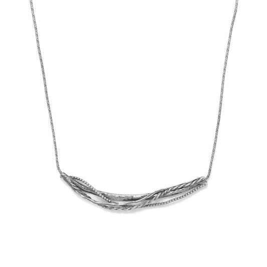 Oxidized Ornate Abstract Bar Necklace freeshipping - Higher Class Elegance