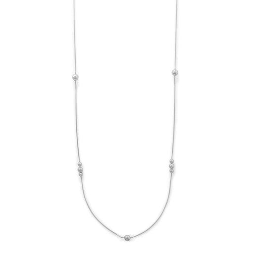 34" Snake Chain with Beads Necklace freeshipping - Higher Class Elegance