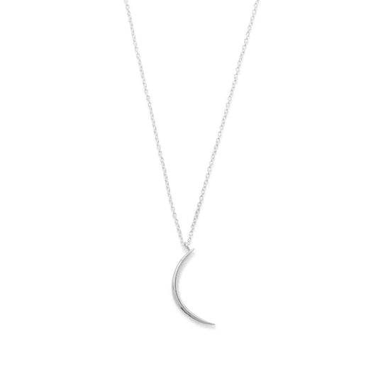 Polished Crescent Moon Necklace freeshipping - Higher Class Elegance