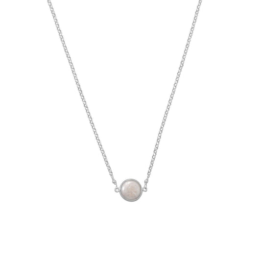 Sweet Simplicity! Cultured Freshwater Coin Pearl Necklace freeshipping - Higher Class Elegance