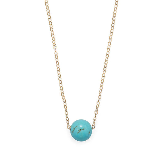 16" + 2" Gold Filled LMagnesite Necklace freeshipping - Higher Class Elegance