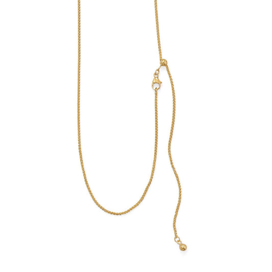 Adjustable Gold Filled French Wheat Chain freeshipping - Higher Class Elegance