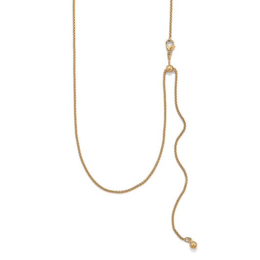 Adjustable Gold Filled Round Box Chain freeshipping - Higher Class Elegance