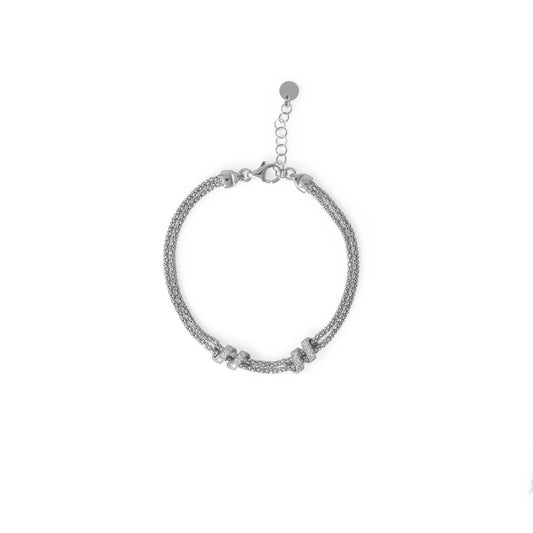 7"+1" Italian Rhodium Plated Coreana CZ Wrap Bracelet freeshipping - Higher Class Elegance