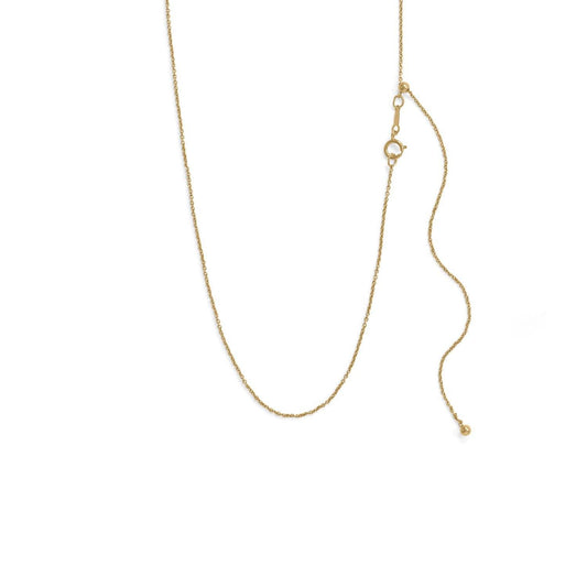 Adjustable 14/20 Gold-Filled Cable Chain freeshipping - Higher Class Elegance