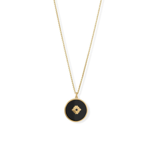 20" + 2" A Day to Night Delight! Mother of Pearl and Black Onyx Reversible Necklace freeshipping - Higher Class Elegance