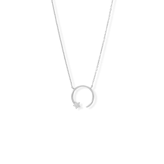 16" + 2" Shooting Star Necklace freeshipping - Higher Class Elegance