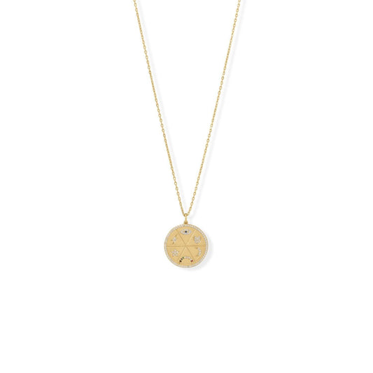 Sensational and Celestial! 16" + 2" Medallion Necklace freeshipping - Higher Class Elegance