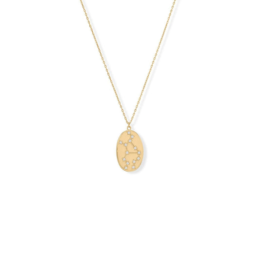 Cosmic Constellations! 16" + 2" Virgo Oval Coin Necklace freeshipping - Higher Class Elegance