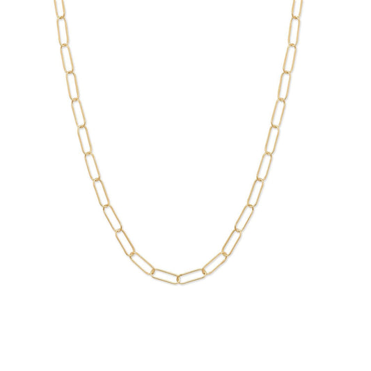 18" 14/20 Gold Filled Paperclip Necklace freeshipping - Higher Class Elegance