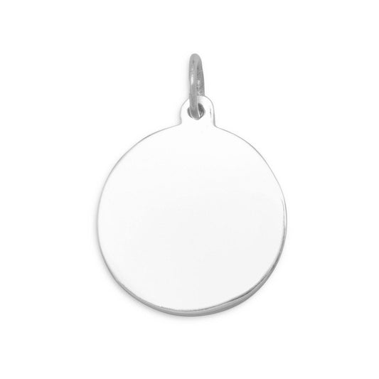 22mm Round Tag Charm freeshipping - Higher Class Elegance