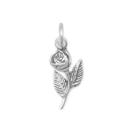 Rose with Stem Charm freeshipping - Higher Class Elegance