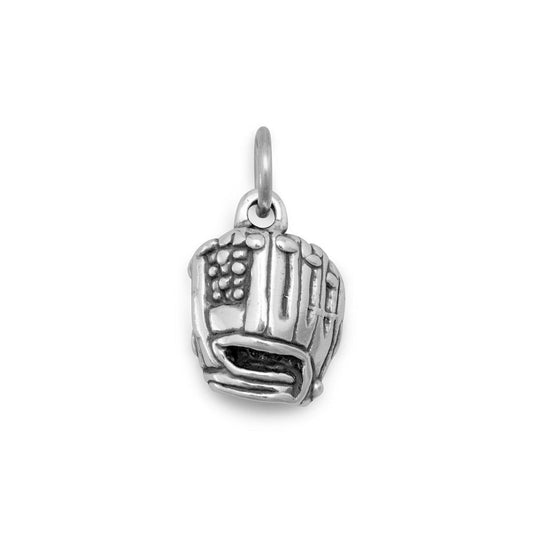 Oxidized Baseball Mitt Charm freeshipping - Higher Class Elegance